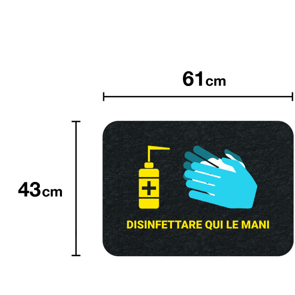 PIG® Grippy® Safety Message Floor Mat per l’igiene1