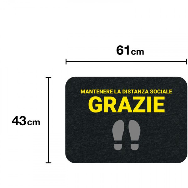 PIG® Grippy® Safety Message Floor Mat1