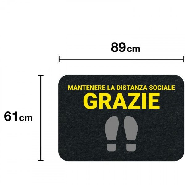 PIG® Grippy® Safety Message Floor Mat2