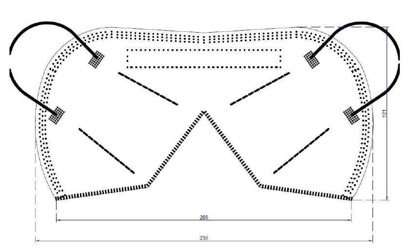 FFP2 NR 5W TW PLAST aperta