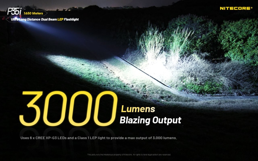 Nitecore P35i 3000 lumens