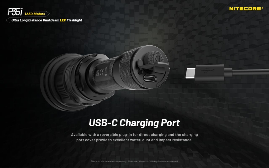 Nitecore P35i USB-C Charging
