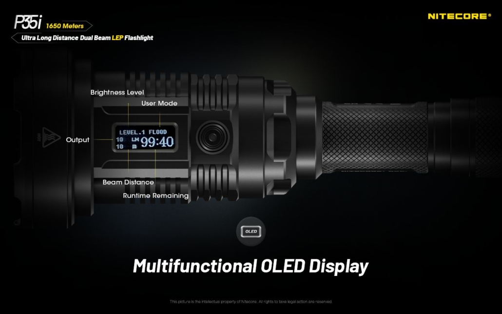 Nitecore P35i multifunctional OLED