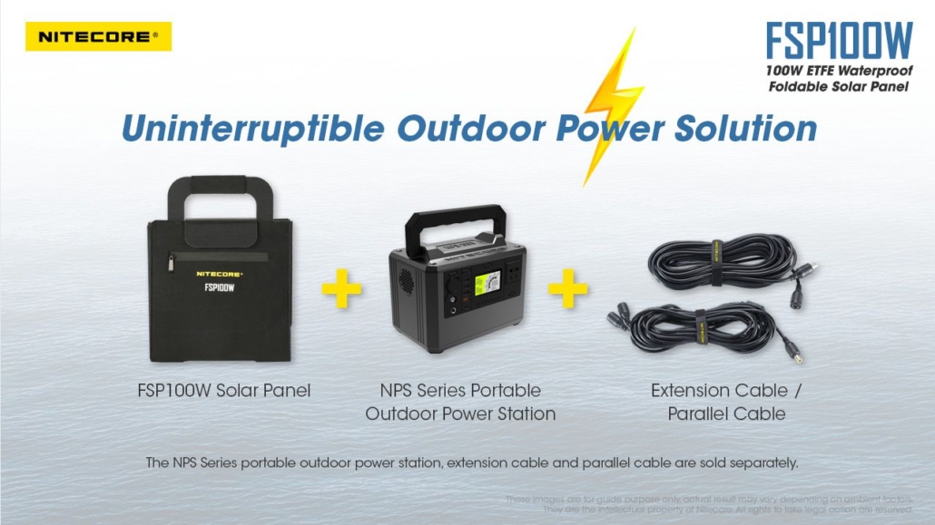 Nitecore - FSP100W - Pannello Solare uniterruple