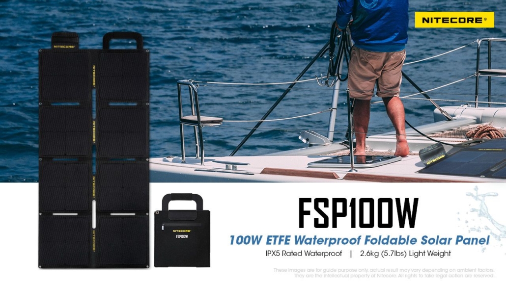 Nitecore - FSP100W - Pannello Solare waterproof
